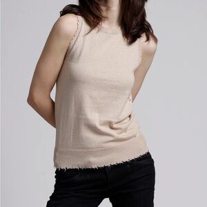 Minnie Rose Frayed Tank
